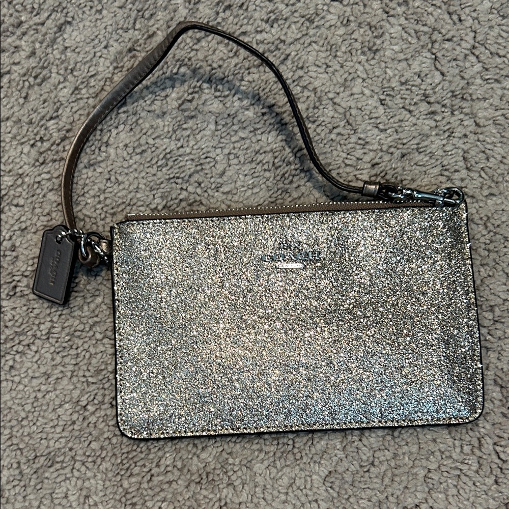 Coach Sparkling gold Wristlet